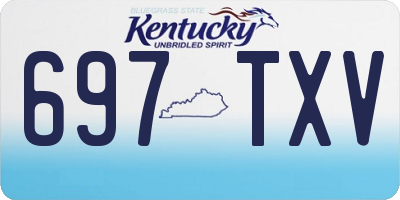 KY license plate 697TXV