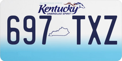 KY license plate 697TXZ