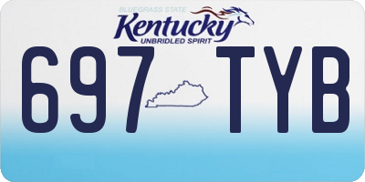 KY license plate 697TYB