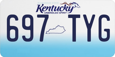 KY license plate 697TYG