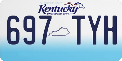 KY license plate 697TYH