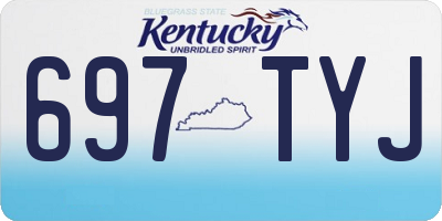 KY license plate 697TYJ