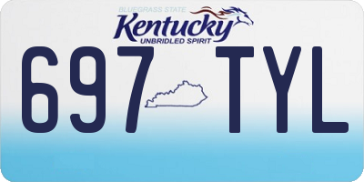 KY license plate 697TYL
