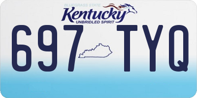 KY license plate 697TYQ