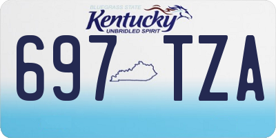 KY license plate 697TZA