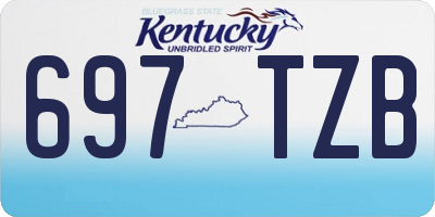 KY license plate 697TZB