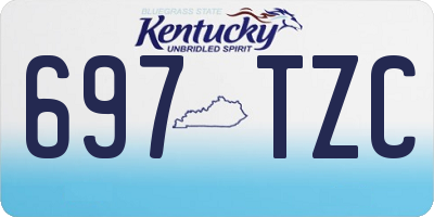 KY license plate 697TZC