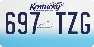 KY license plate 697TZG