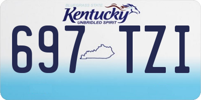 KY license plate 697TZI