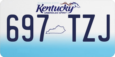 KY license plate 697TZJ