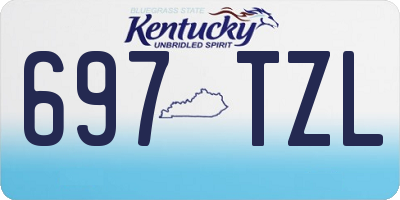 KY license plate 697TZL