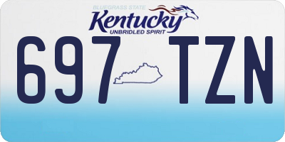KY license plate 697TZN