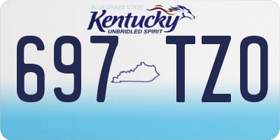 KY license plate 697TZO