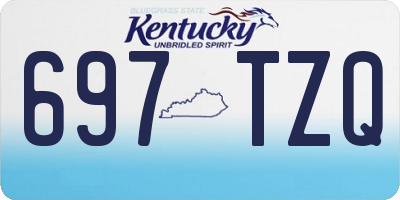KY license plate 697TZQ