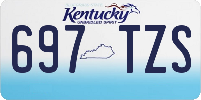 KY license plate 697TZS