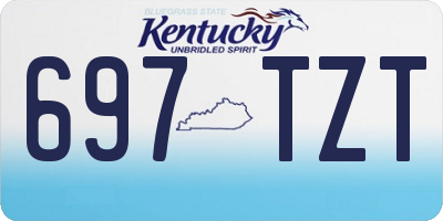 KY license plate 697TZT