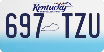 KY license plate 697TZU