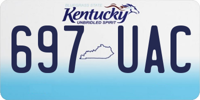 KY license plate 697UAC