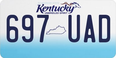 KY license plate 697UAD