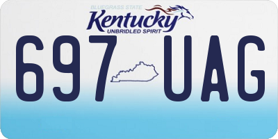 KY license plate 697UAG