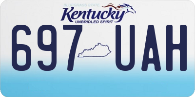 KY license plate 697UAH