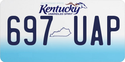 KY license plate 697UAP