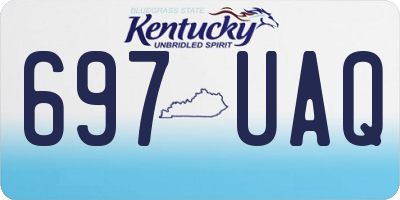 KY license plate 697UAQ