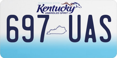 KY license plate 697UAS
