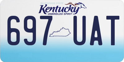 KY license plate 697UAT