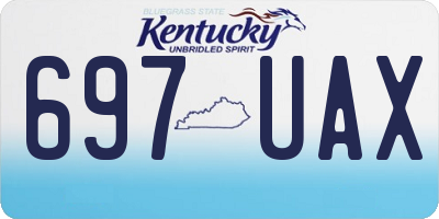 KY license plate 697UAX