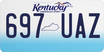 KY license plate 697UAZ