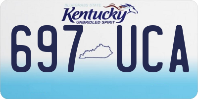 KY license plate 697UCA