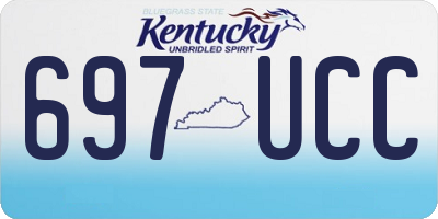 KY license plate 697UCC