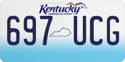 KY license plate 697UCG