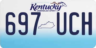 KY license plate 697UCH