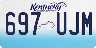 KY license plate 697UJM