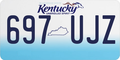 KY license plate 697UJZ