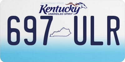 KY license plate 697ULR