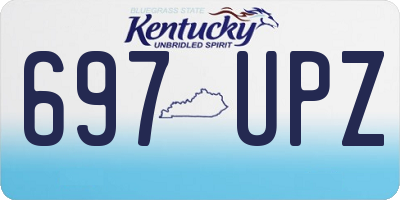 KY license plate 697UPZ