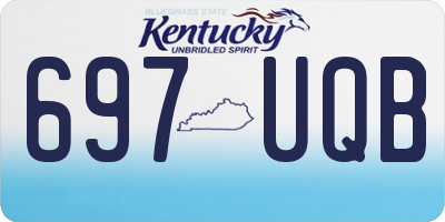 KY license plate 697UQB