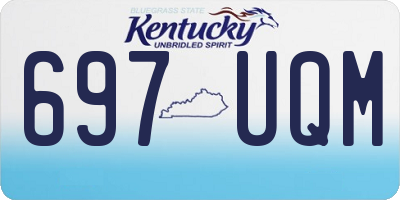 KY license plate 697UQM