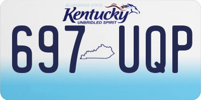 KY license plate 697UQP