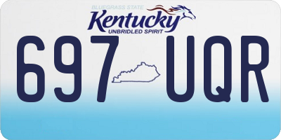 KY license plate 697UQR