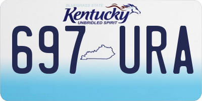 KY license plate 697URA