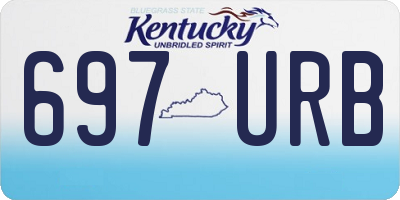 KY license plate 697URB