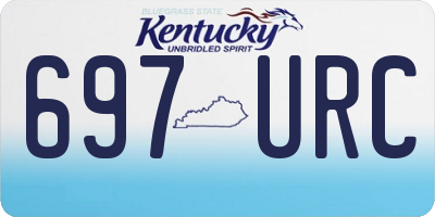 KY license plate 697URC