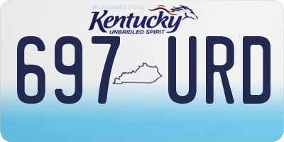 KY license plate 697URD