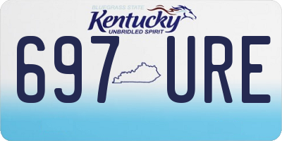 KY license plate 697URE