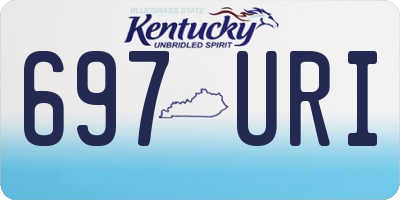 KY license plate 697URI