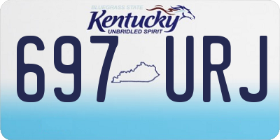 KY license plate 697URJ